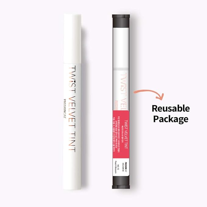 Long Lasting Lip Stain for Lips and Cheek Tint | High Pigment Color | lightweight Matte Finish | Weightless | Full Coverage | Twist Velvet Tint #10 (No.10)