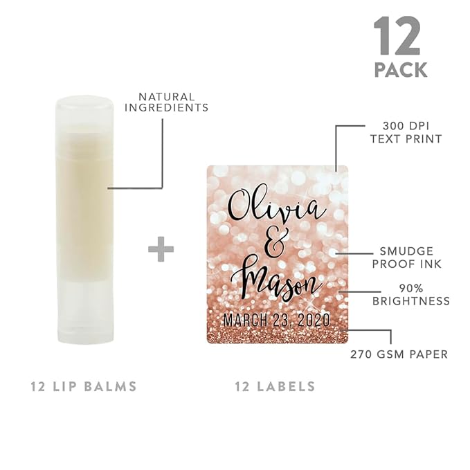 Andaz Press Personalized Bridal Shower Bachelorette Glitter