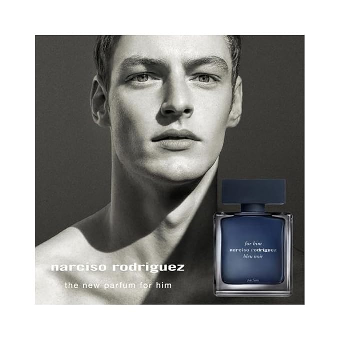 Narciso Rodriguez for Him Bleu Noir for Men Parfum Spray, 3.3 Fl Oz