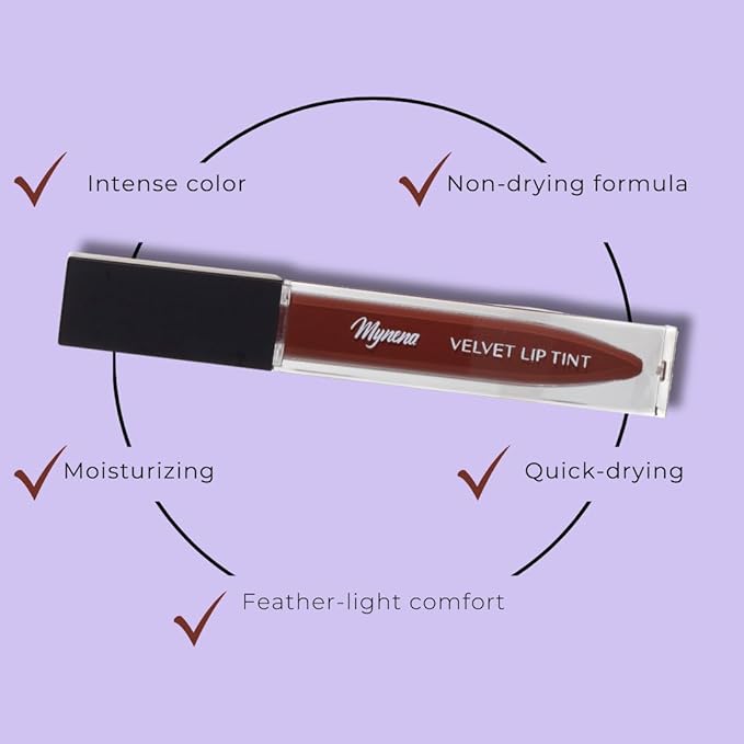 Orange Brown Velvet Mousse Liquid Lipstick | High-Pigmented Non-Sticky Non-Drying | Avva