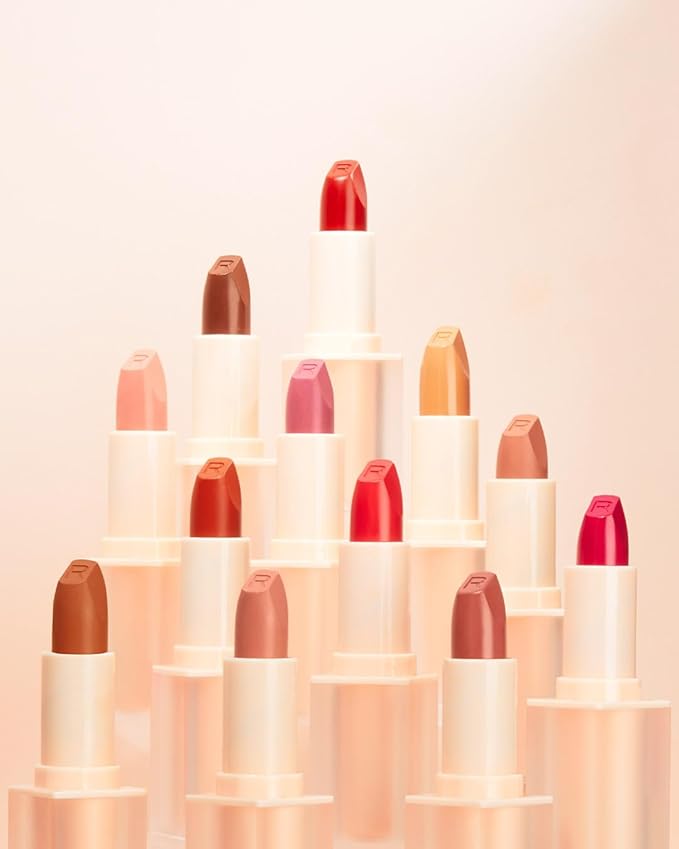 Revolution, Lip Allure Soft Satin Lipstick, Highly Pigmented & Smudge Proof, Long Lasting Creamy Satin Finish, Contains Vitamin E, Lover Nude, 0.11 oz