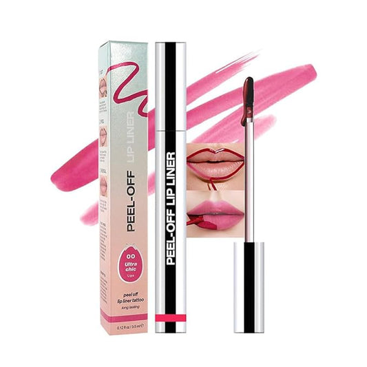 Matte Lip Gloss Stain-Peel Off Lip Liner Tattoo, Delicate Pink Lip Tint,Long Lasting Peel Off Lip Stain, Waterproof Transfer-proof Lip Mask Lip Liner Peel Off Lip Gloss,Stayn Lip Makeup. #00