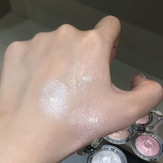 Champagne Gold Highlighter – Waterproof Metallic Glow Cream for Face & Body | Warm Sunlit Shimmer with Silky Texture | Long-Lasting Radiant Finish, Glowing Contour for Daily or Party Makeup