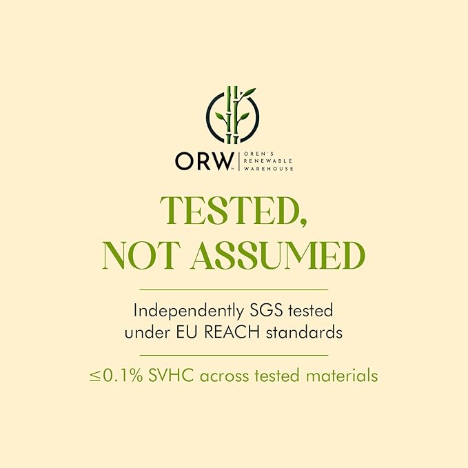 ORW Natural Cork Yoga Block – 9”x6”x3”, 1.5 lbs – Heavyweight, Non-Slip, Eco-Friendly – Dense Yoga Prop for All Levels