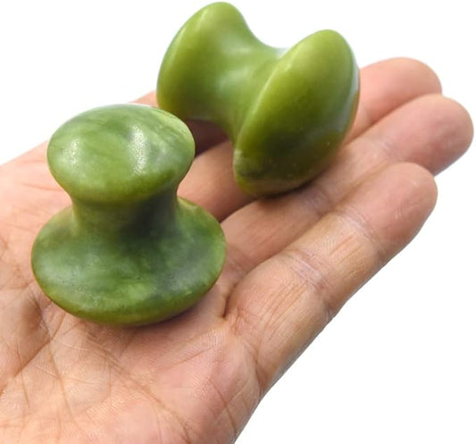2 Pcs Mushroom Jade Gua Sha Relaxing