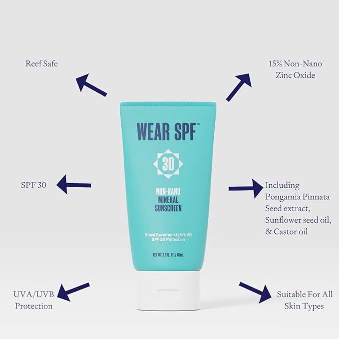 Non-Nano Mineral Sunscreen SPF 30 broad-spectrum reef-safe Zinc Oxide lotion for face and body (2)
