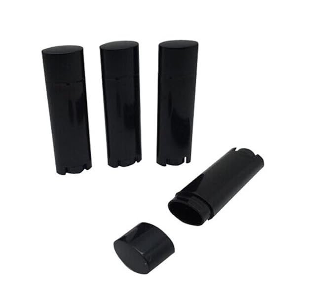 4.5g Black Empty Plastic Oval Lip