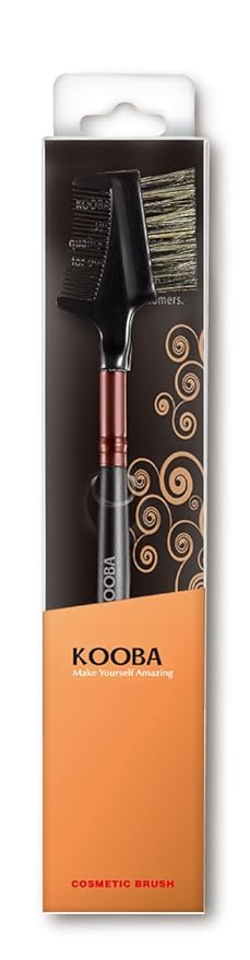 OWLFAVO Eyebrow Brush and Eyelash Comb, Portable Makeup Eye Powder Foundation Brush, Beauty Cosmetic Tool for Professional and Travel
