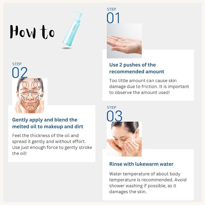FANCL Mild Cleansing Oil, Japanese Facial Cleansing Oil, Makeup Remover, Oil Cleanser, 100% Preservative Free, Clean Skincare for Sensitive Skin (1, Blue)