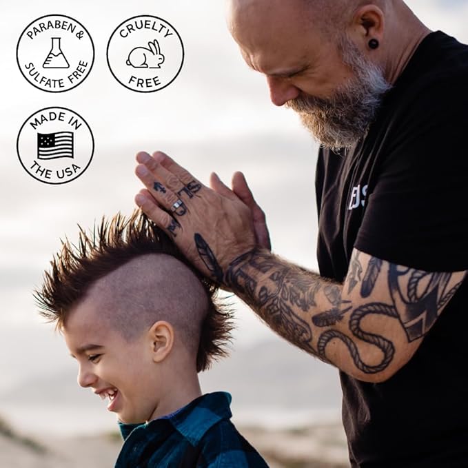 ZEUS Clay Pomade for Men, Matte Finish, Water Soluble & Extra Firm Hold Hair Styling Clay Pomade – MADE IN USA (4 oz.)