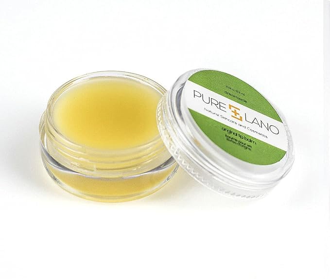 Pure Lano Dreamsicle Lip Balm – Moisturizing Lanolin Lip Care for Dry, Cracked Lips with Vitamin E & Jojoba Oil, 0.18 oz Pot