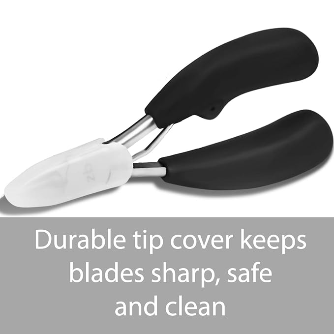 Zizzili Basics Toenail Nipper for Thick or Ingrown Nails – Large Easy-Grip Handle, Sharp Stainless Steel Toenail Clippers for Seniors & Home Pedicure Care