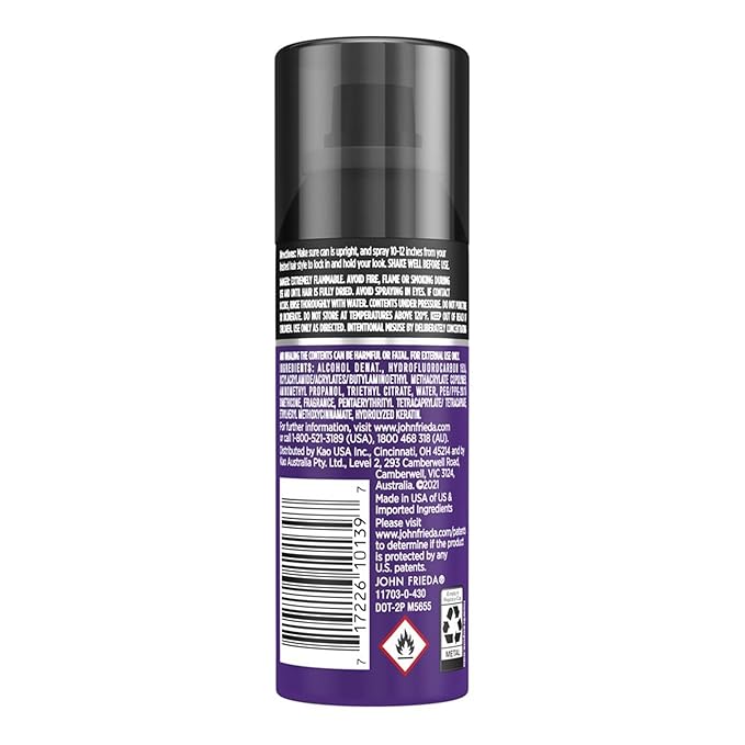 John Frieda Frizz Ease Moisture Barrier Hairspray, Firm Hold Hairspray, Seals Out Moisture with a Protective Barrier, Blocks Frizz, Protects Against Heat, Long-Lasting Hold, 2 Oz, Pack of 12