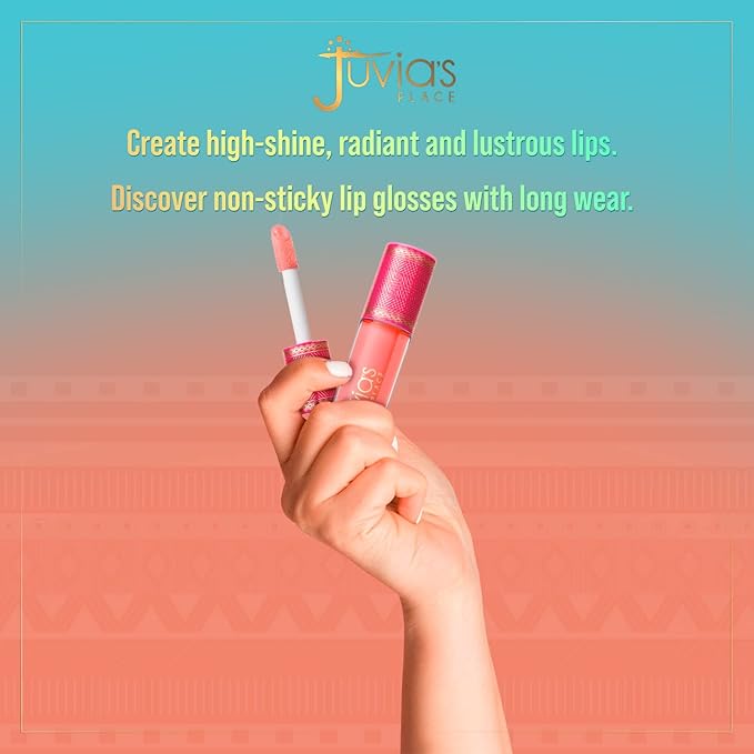 Juvia's Place Long Lasting Hydrating The Reds & Berries Lip Gloss Glass Ruby Rose, 16 oz, Soft Red