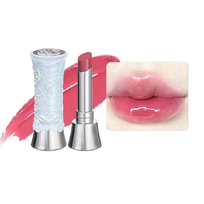 Flower Knows Violet Strawberry Rococo Glitter Lip Gloss G02 Rasberry Booze+Swan Ballet Shine Solid Lip Gloss Stick B06 Blue Ribbon