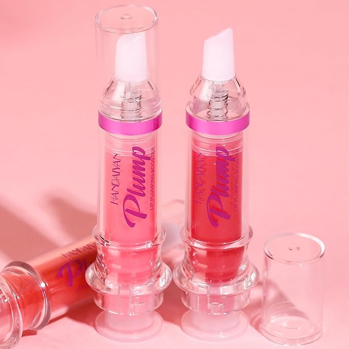 Lip Plumping Booster, Spicy Lip Lipstick, Lifter Gloss, Hydrating, Volumizes High-Shine Lip Plumping Lip Glass Mirror Lip Makeup Lip Glaze Plump & Pout Lip Plumper for Women Girls (04)