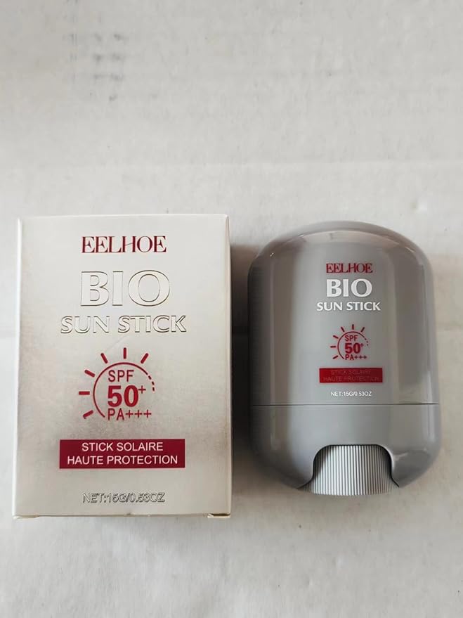 Bio Sun Stick SPF50+,Peptide 9 Bio Sun Stick Spf50,with Peptide Complex,Strong UV Protection,Skin-Friendly | Water & Sweat Resistant | Non-Greasy Sun Protection for Easy Application,15g/0.53oz(2pcs)