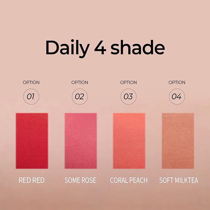 Color Fixing Stain Tint 0.17 oz. | Blur Velvet | Lightweight | Smudge-Resistant | Non-Drying, Smooth Matte Formula (01 RED RED)