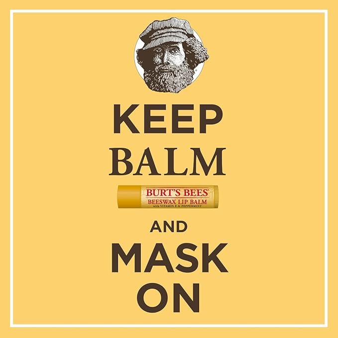 Burt's Bees Lip Balm - Mango, Lip Moisturizer With Responsibly Sourced Beeswax, Tint-Free, Natural Origin Conditioning Treatment, 2 Tubes, 0.15 oz.