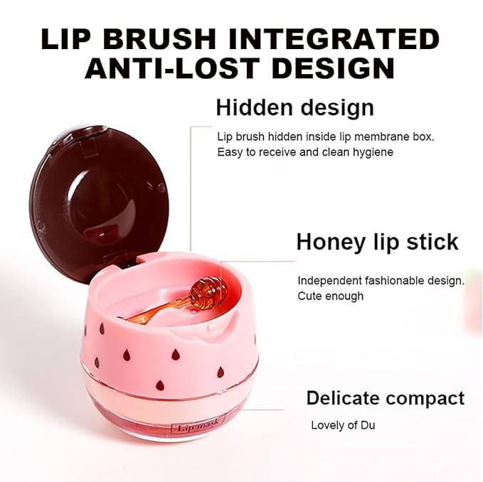 2 Pcs Strawberry & Honey Lip Exfoliate