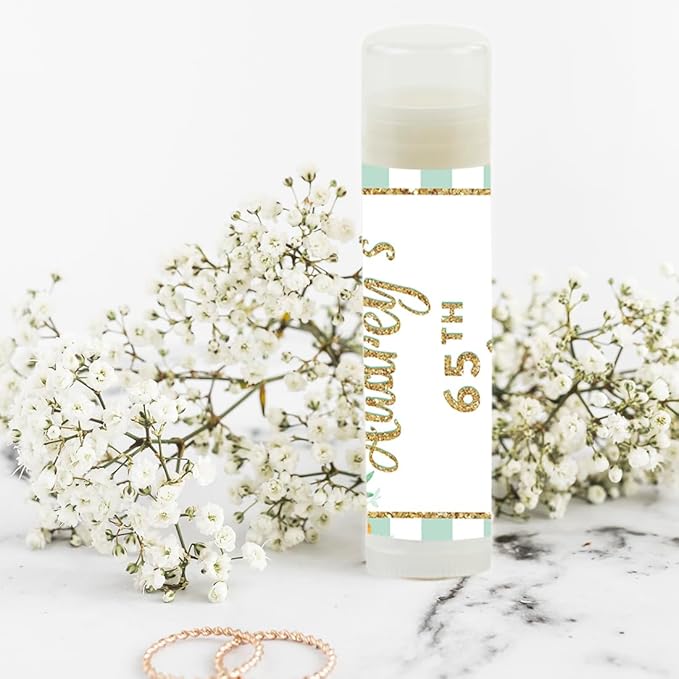 Andaz Press Personalized Milestone Birthday Party Glitter,