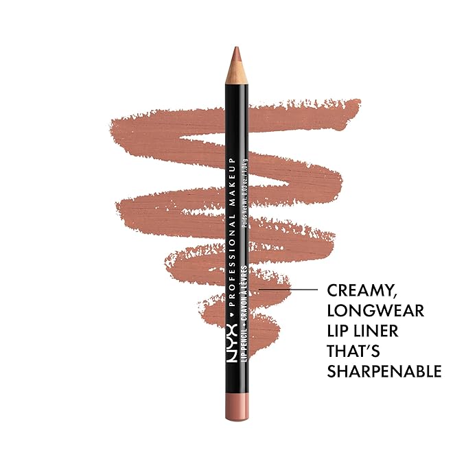 NYX PROFESSIONAL MAKEUP Slim Lip Pencil (Peakaboo Neutral) + Butter Gloss (Sugar Glass, Clear), 3-Pack Bundle