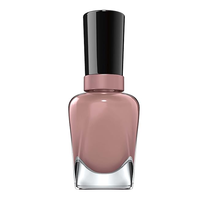 Sally Hansen Miracle Gel Salon Quality Nail Polish | Gel-Like Formula, Two-Step System, No UV Light Needed, Long Lasting | Semi-opaque | 494 Love Me Lilac | Dusty Lilac Nail Polish