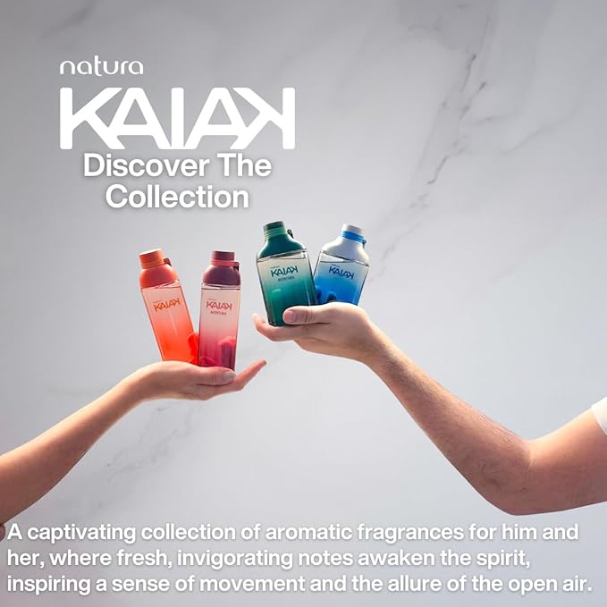 natura Kaiak Classic Eau de Toilette for Men - Aromatic Scent with Bergamot, Almalfi Lemon, Jasmine, Woods, & Musk - Long-Lasting Fragrance 100ml