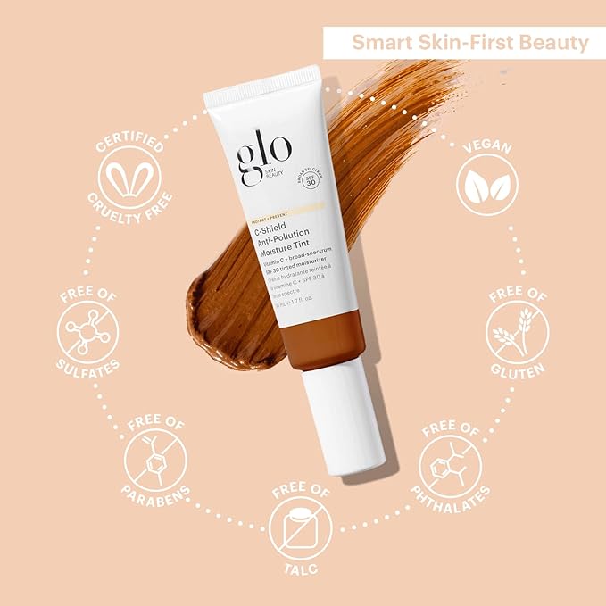 Glo Skin Beauty C-Shield Anti-Pollution Moisture Tint - 1. (10W-Dark) 7 Oz