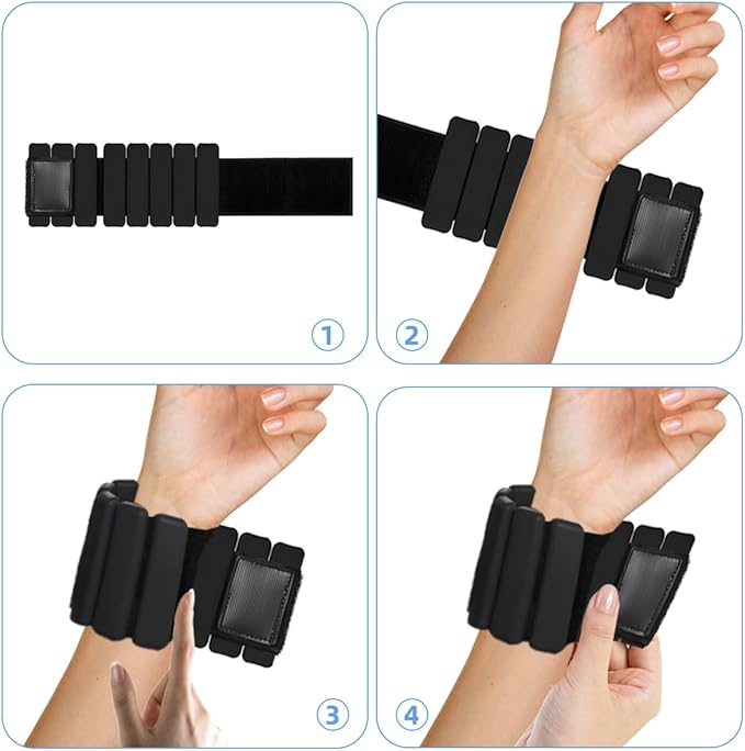 Adjustable Ankle Weights for Women Men 2 lb 2(1Lb Each)