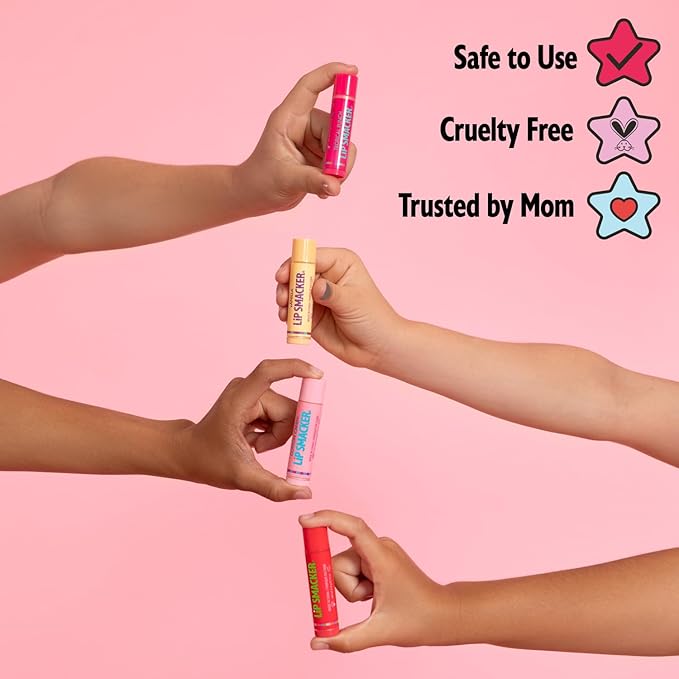 Lip Smacker Fruit Glaze Lip Oil, Ultra-Hydrating & Moisturizing with High-Shine Finish, Plush Applicator for Effortless Glide, Delicious Non-Sticky Flavor - Grape