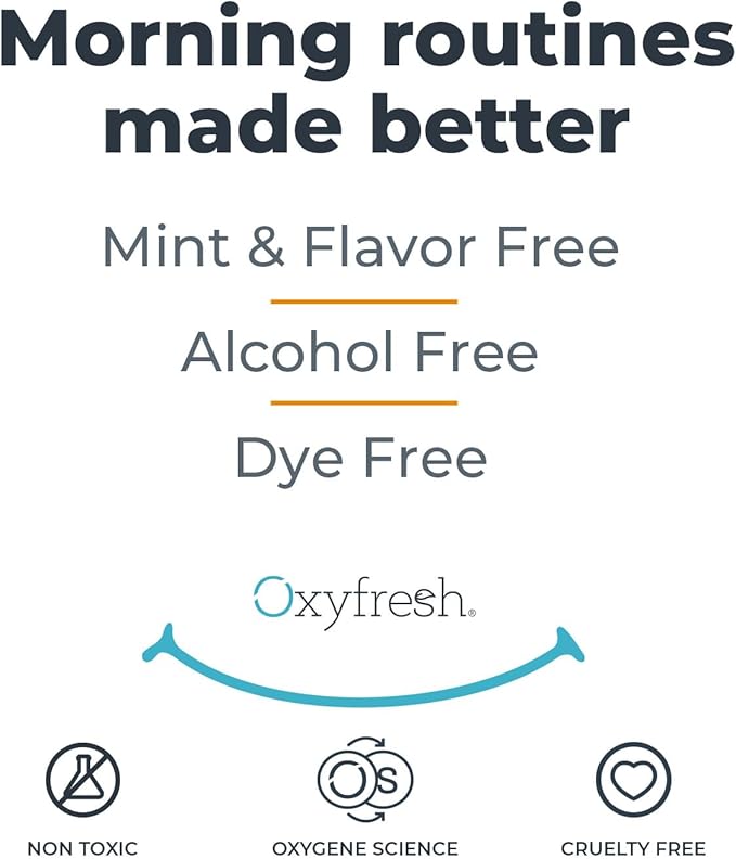 Oxyfresh Gentle Formula Unflavored Mouthwash for Adults – Ultra Sensitive Gums & Teeth – Non Mint, Zero Alcohol, Flavor Free – Fresh Breath. 16 oz