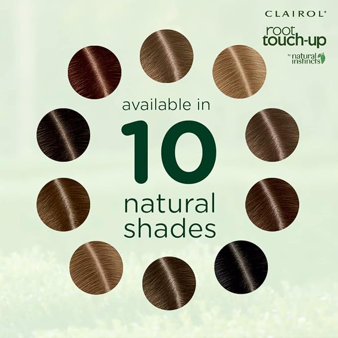 Clairol Root Touch-Up by Natural Instincts Permanent Hair Dye, 4 Dark Brown Hair Color, Pack of 1