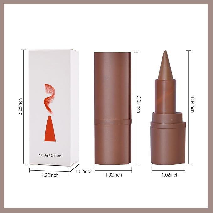 Erinde 2-in-1 Lip Liner and Lipstick Lip Combo Set, Matte Nude Dark Brown Red Lip Liner Creamy Lip Pencil Crayon, High Pigmented Long lasting Lipstick Makeup, 04# Toffee