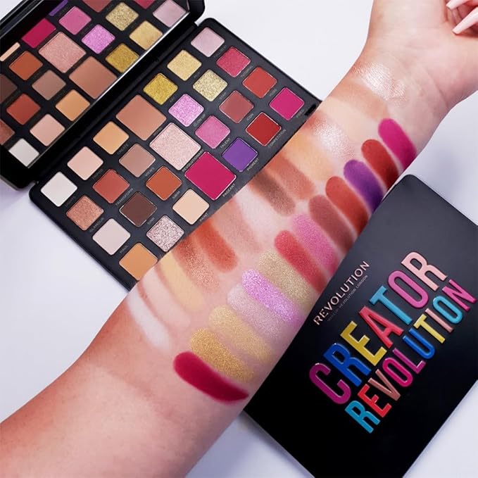 Makeup Revolution, Creator Limitless, Eyeshadow Palette, Nude Reign, 9g