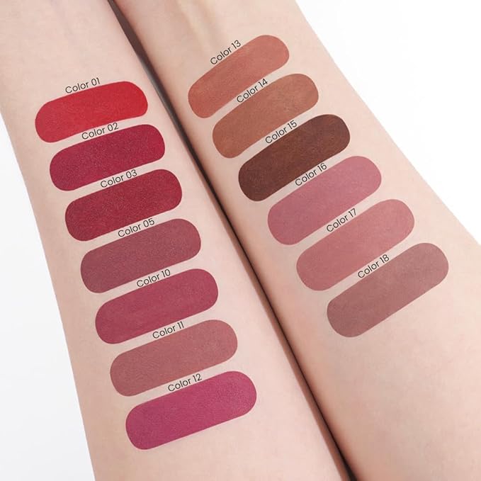 evpct 3Pcs Mauve Antique Dusty Rose Nude Pink Gradient Matte Lipstick Lip Liner Crayon Combo Pencil Set for Women Long Lasting, Cream Lip Liner and Lipstick Combo Makeup,Flawless Gradual Ombre Effect