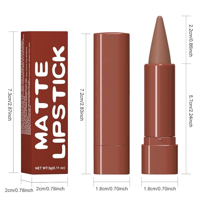 JUAAZIN 3Pcs Gradient Matte Lipstick Crayon Lip Liner pencil, Flawless Contour Gradual Ombre Effect lip Pencil, for Women Long Lasting Waterproof Smudge Proof Lipstick Pencil 06#+07#+09#