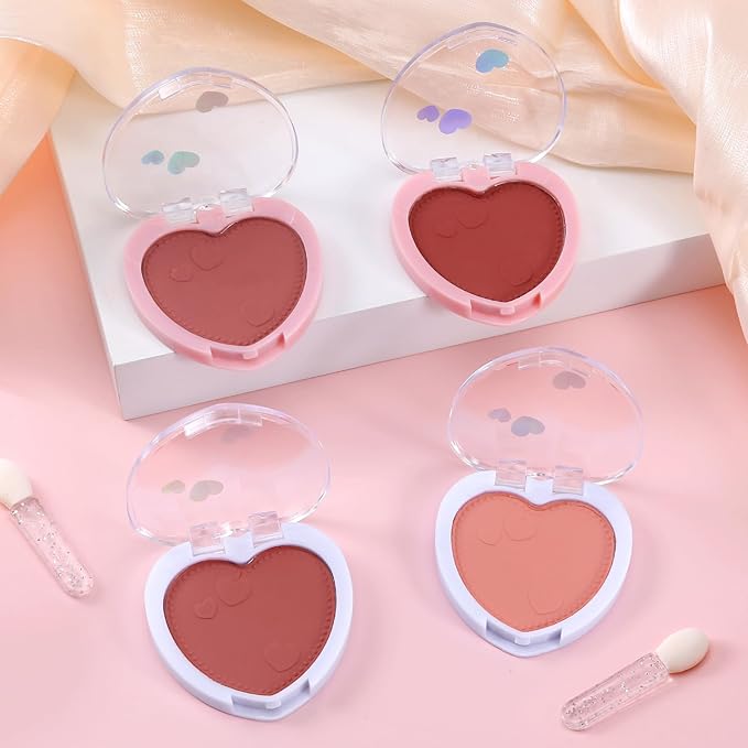 Boobeen Powder Blush Matte Pressed Blush Palette, Highly