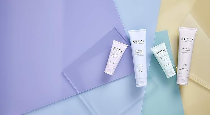 Neom Uplifting Hand Balm, 30ml I Wild Mint & Mandarin I 4 other essential oils I 100% Natural Fragrances I Cocoa and Shea Butter I Nourishing and Softening I Lift your mood