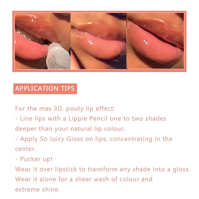MAEPEOR Plumping Lipgloss 9 Colors Moisturizing Lip Plumper Shiny Jelly Lip Gloss Natural Liquid Lipstick for Women and Girls (High Shine, 04#Coral Red)