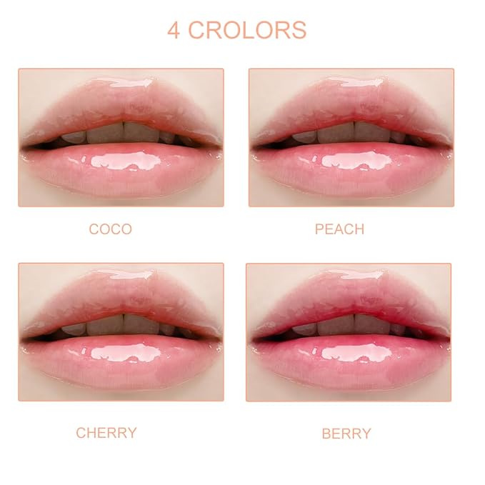 Bowitzki 2 Pcs Color Changing Hydrating Lip Oil,