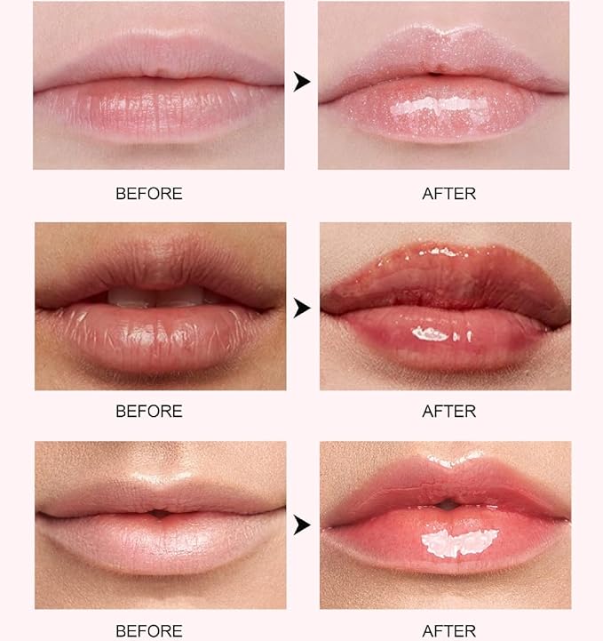 Lip Plumping Booster, Spicy Lip Lipstick, Lifter Gloss, Hydrating, Volumizes High-Shine Lip Plumping Lip Glass Mirror Lip Makeup Lip Glaze Plump & Pout Lip Plumper for Women Girls (04)
