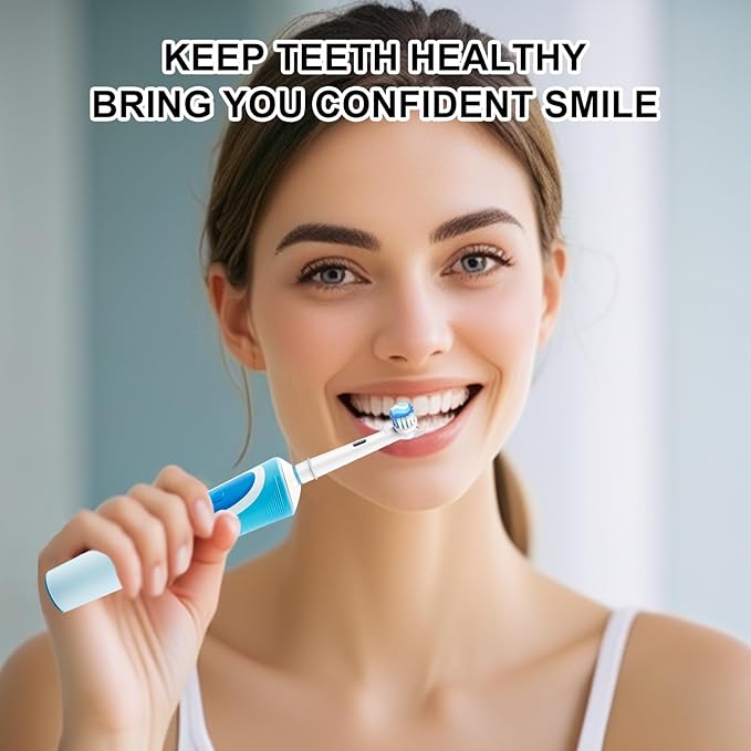 Toothbrush Heads for Oral B, 20 Pack Professional Electric Toothbrush Replacement Heads Medium Soft Dupont Bristles Replacement Toothbrush Heads Precision Clean Brush Heads Refills