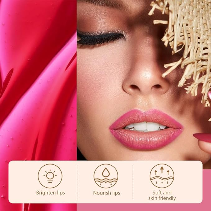 Matte Lip Gloss Stain-Peel Off Lip Liner Tattoo, Delicate Pink Lip Tint,Long Lasting Peel Off Lip Stain, Waterproof Transfer-proof Lip Mask Lip Liner Peel Off Lip Gloss,Stayn Lip Makeup. #00