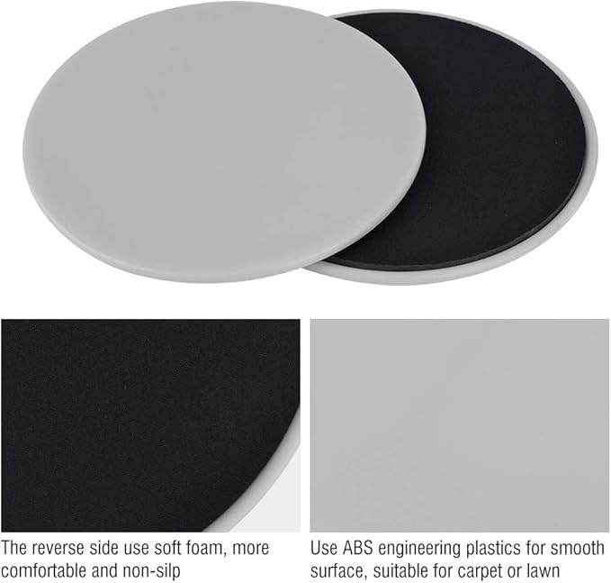 Core Sliders Discs 2PCS ABS Exercise Sliding Gliding