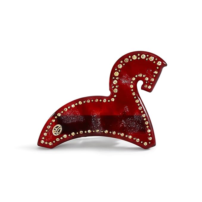 Small Horse Hair Clips for Women Premium, Red Cute Hair Clips for Women for Pinning Back Bangs, Acetate Hair Accessories, Anti-Rust Valentine's Birthday Year of the Horse 2026 Gift
