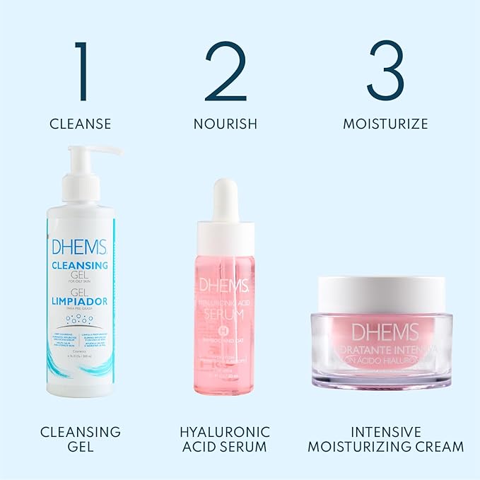 Dhems Hyaluronic Acid Serum for Face with Bamboo and Oat for Reduce Wrinkles, Hydration, Firmmess and Elasticity with Vitamin B3 & B5 for All Skin Types 1.01 Ounces