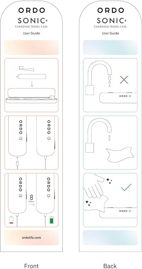 ORDO Sonic+ Charging Travel Case, Secure & Hygienic Toothbrush Storage, USB Charging, MagLock Closure, Durable Design, Tooth Brush Not Included, Mint Green