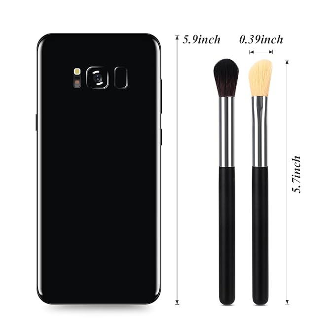 Urtlia Fluffy Eye Makeup Blender Brush Set 2 Pcs Professional Soft Eyeshadow Make up Brushes Tools Reusable