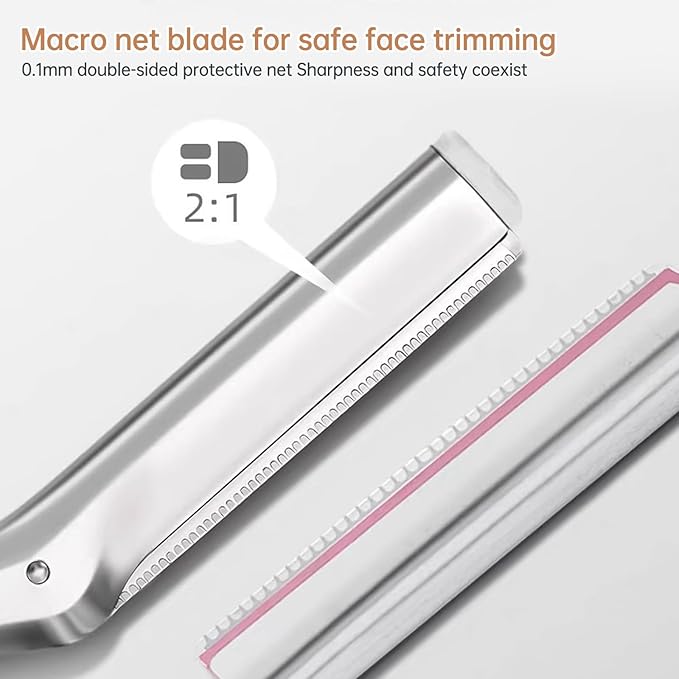 Facial Razor Replacement Blades Be suitable for Twee zerman Stainless steel blade 10 Count (Pack of 1)